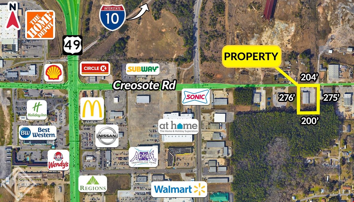 MULTI USE BUILDING ON CREOSOTE RD.