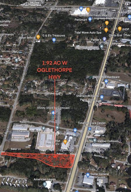 VacantLand space for Sale at 1.92 AC Oglethorpe Hwy Hwy, Hinesville, GA, 31313 in Hinesville