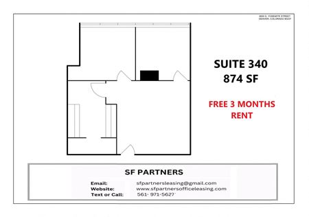 Office space for Rent at 874 SF Suite 340 Professional and Medical Office Space in Denver