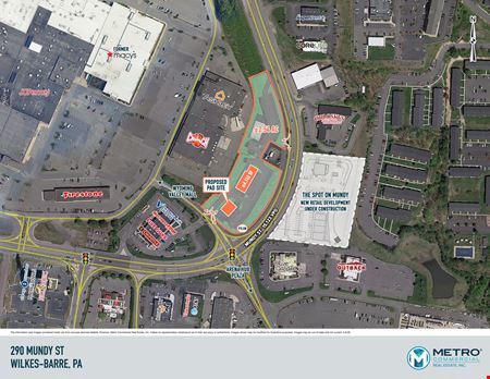 VacantLand space for Rent at Mundy Street Galleria in Wilkes Barre
