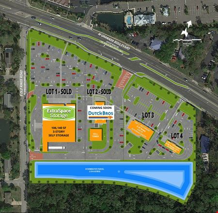VacantLand space for Sale at Ormond Central - Granada Boulevard Pad Ready Sites in Ormond Beach