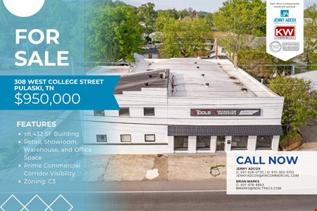 Industrial space for Sale at 308 W College St, Pulaski TN in Pulaski