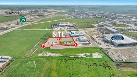 VacantLand space for Rent at ±1.91 AC of Industrial Development Land off CA-99 in Tulare