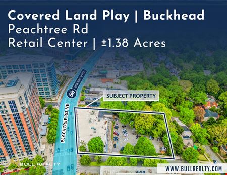 Retail space for Sale at Covered Land Play | Buckhead | Peachtree Road Retail Center | ±1.38 Acres in Atlanta