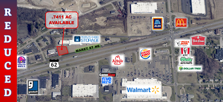 VacantLand space for Sale at .74 AC RETAIL ZONED LAND FOR SALE in Canton