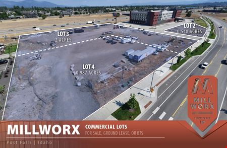 VacantLand space for Rent at Millworx Commercial Lots in Post Falls