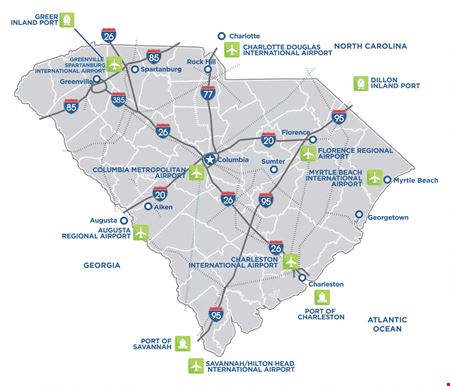 SC Interstate I-95 Corridor Centric Dominance w/ Approximately a 1.4 AC Carveout for I-95 Centric Interstate Commercial Site at I-95 Exit 53 - IICD Zoned