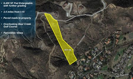 VacantLand space for Sale at Via Vista Grande in Murrieta