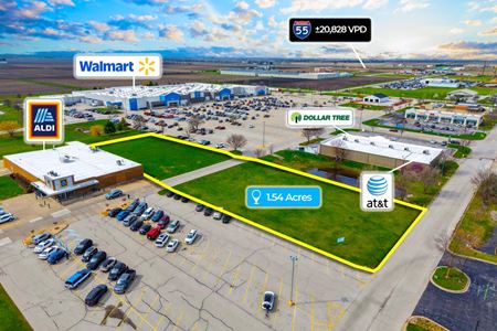 Land space for Sale at Corporate Surplus | 1.54 Acre Walmart & Aldi Outparcel in Pontiac