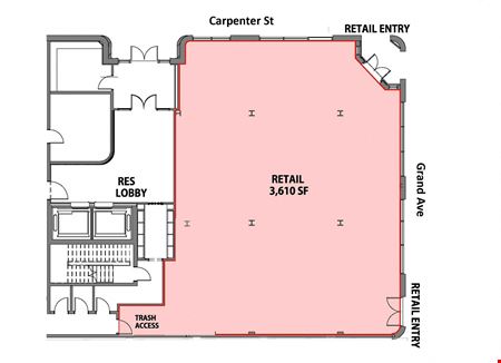 Retail space for Rent at 465 N. Carpenter  Street in Chicago