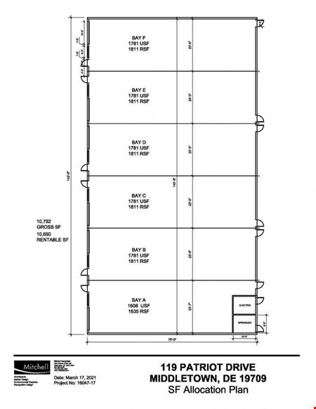 Industrial space for Rent at 119 Patriot Dr, Middletown, DE in Middletown