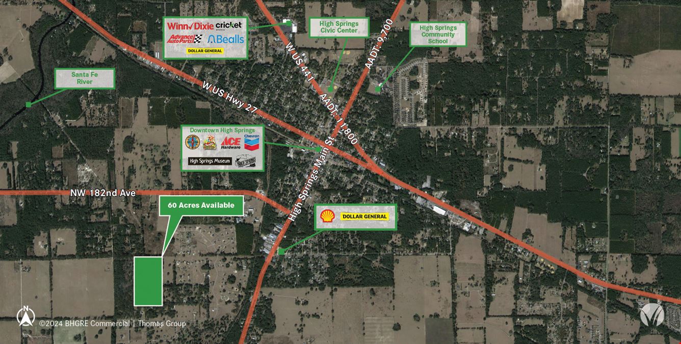 High Springs 60 Acres 00 Northwest 174th Avenue, High Springs, FL 32643