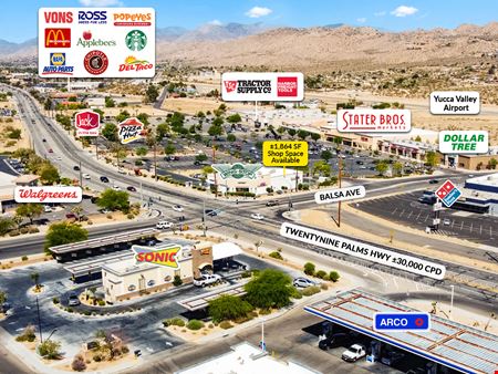 Retail space for Rent at 58132 Twentynine Palms Highway in Yucca Valley