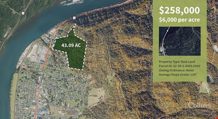 Other space for Sale at 43 Acres of Development/Recreation Opportunity off State Route 2 in WV in New Martinsville