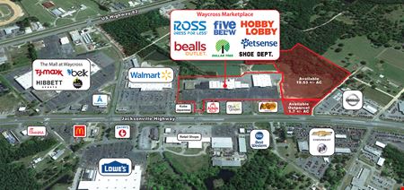 Retail space for Rent at Waycross Marketplace in Waycross