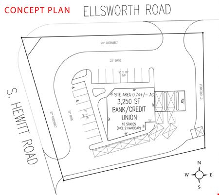 SEC of S. Hewitt & Ellsworth Road