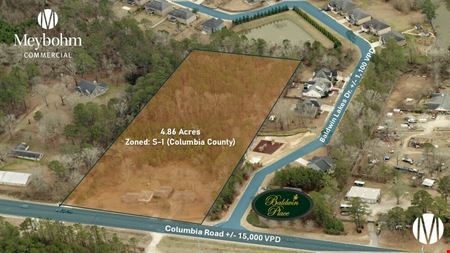 VacantLand space for Sale at Special Use (S-1) Zoned Columbia County Parcel in Grovetown