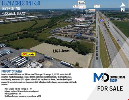 Land space for Sale at Interstate 30 Service Road Rockwall in Rockwall