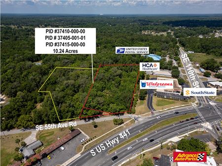 VacantLand space for Sale at 10.24 Acres Zoned B-2 in the City of Belleview in Belleview