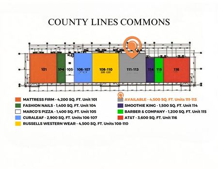 Retail space for Rent at County Line Commons in Lutz