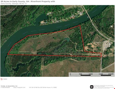 VacantLand space for Sale at 89 Acres in Early County, GA : Riverfront Property with Cabin and Outstanding Hunting Land in Blakley