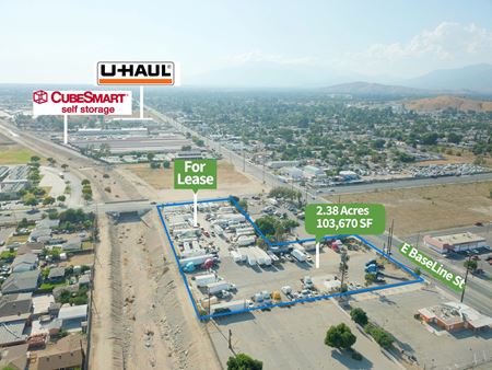 VacantLand space for Rent at 1605 East Baseline Street in San Bernardino