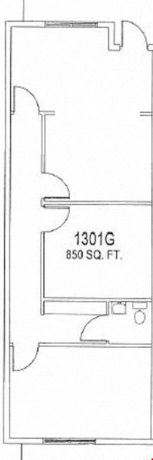 Professional Office with 850 SF +/-