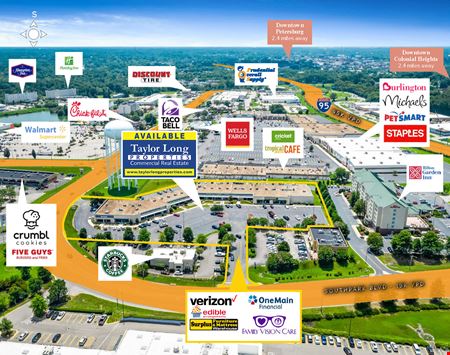 Retail space for Rent at Park South Shopping Center in Colonial Heights