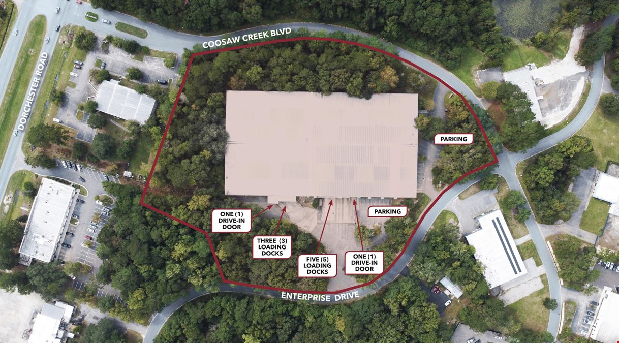 Warehouse for Lease 40,000 SF to 95,539 SF Available 5101 Coosaw