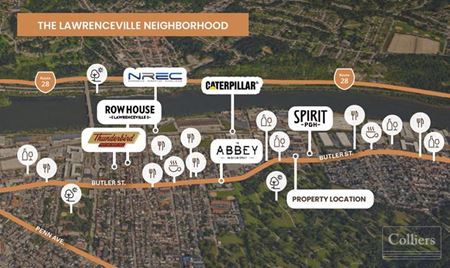 Retail space for Rent at Retail or Flex Space Available in Trendy Lawrenceville Submarket! in Pittsburgh