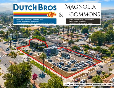 Commercial space at Dutch Bros & Magnolia Commons in Riverside