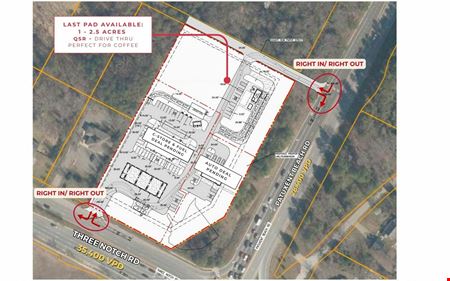 VacantLand space for Rent at Corner on Three Notch Road | California MD in California