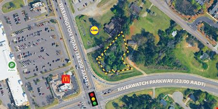 VacantLand space for Sale at Corner Property Evans Georgia in Evans