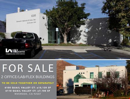 Office space for Sale at 6100 & 6110 Quail Valley Court in Riverside