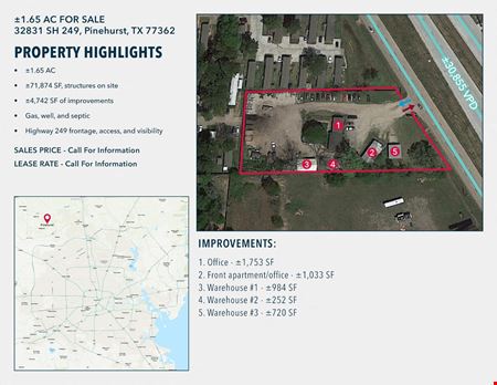 Commercial space at 32831 Texas 249 in Pinehurst