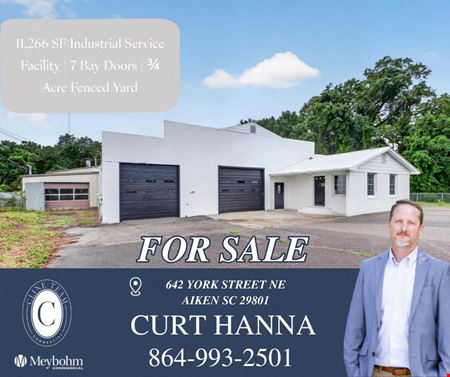 Industrial space for Sale at 11,266 SF Industrial Service Facility | 7 Bay Doors | ¾ Acre Fenced Yard in Aiken