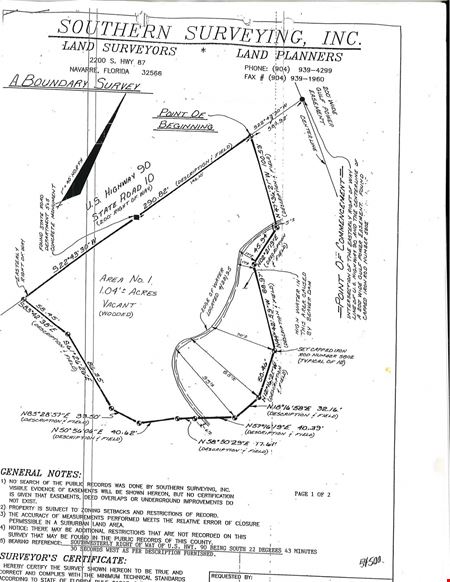 High-Visibility +/- 2.03 AC Development Opportunity on Hwy 90