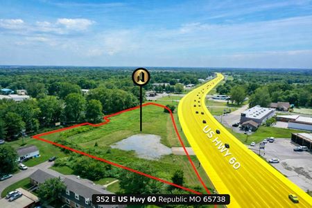 VacantLand space for Rent at 2.48 Acre Lot Lease On US HWY 60 in Republic in Republic