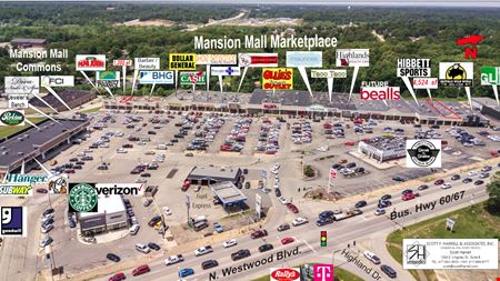 Retail space for Rent at Mansion Mall Marketplace in Poplar Bluff