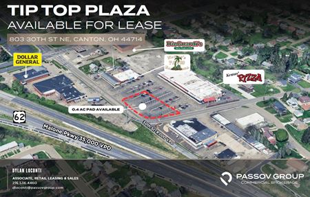 Retail space for Rent at Tip Top Plaza in Canton