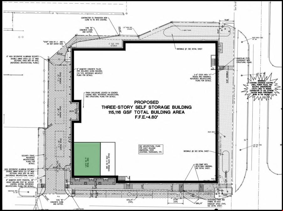 New Construction Retail End Cap Space for Lease