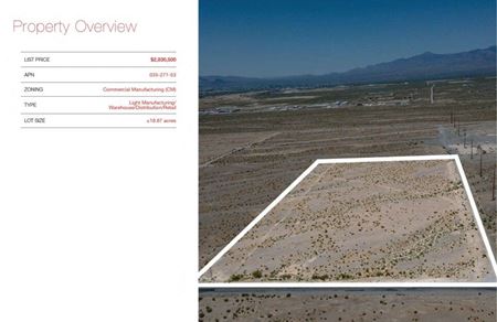 VacantLand space for Sale at 2440 E Charleston Park Ave in Pahrump