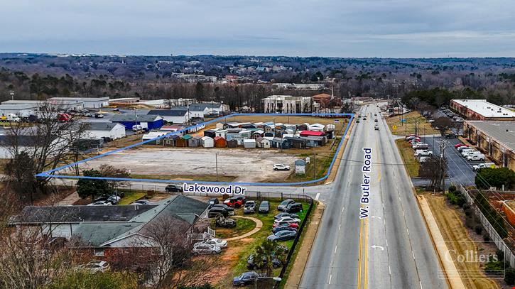 ±4.65-Acre Corner Lot for Sale on W. Butler Road in Greenville