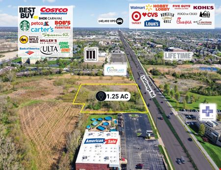 Land space for Sale at $1 Auction – 1.25 Acre Chicago MSA Site | 40K VPD | $129K Avg HHI in Orland Park