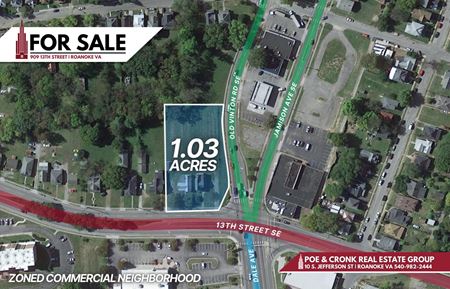 VacantLand space for Sale at 909 13th St (1.03 Acres) in Roanoke
