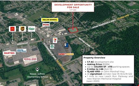 VacantLand space for Sale at 986 John Marshall Hwy in Front Royal
