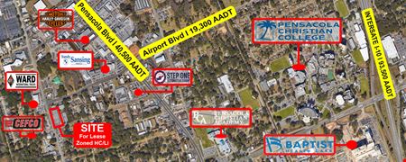 Retail space for Rent at 31,850 SF Retail Center at Signalized Corner With Exceptional Frontage in Pensacola