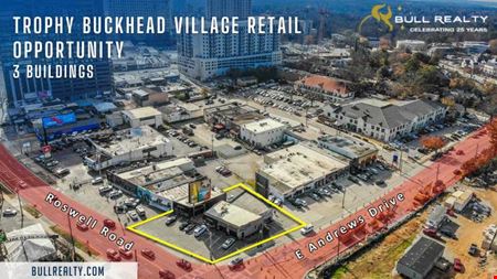 Retail space for Sale at Trophy Buckhead Village Retail Opportunity | 3 Buildings | Traffic Lit Corner | ± 0.3 Acres in Atlanta