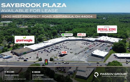 Retail space for Rent at Saybrook Plaza in Ashtabula
