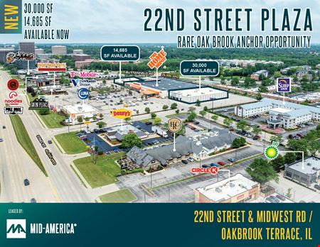Retail space for Rent at 22nd Street Plaza in Oak Brook